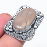 Natural Mookaite Gemstone Handmade 925 Sterling Silver Gift Ring Size 8 l1i71