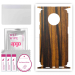 apgo Protective Skin Sticker for the back+sides compatible with OnePlus 7T, Full Wrap Film, Foil, Vinyl - Pattern Tigerwood