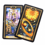 Lihtne kullatud tarot inglise lauam&auml;ng Ennustamise mitmikm&auml;ng