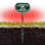 Ultraheli p&auml;ikeseenergia loomade t&otilde;rjuja, liikumisega aktiveeritud LED-v&auml;lklamp, veekindel kassikoerat&otilde;rjevahend roheline