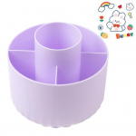 Yousheng Meigipintslite Hoidja Kosmeetika Hoiukarp 360-kraadi P&ouml;&ouml;ratav 5 Sahtliga Disain Suure Mahutavusega Pliiatsihoidja Laua Korraldaja lilla