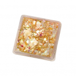 1 Box Nail Sequins Ultra-Thin Shiny Visual Effect Vivid Colors Easy to Apply Nail Art Shell valge