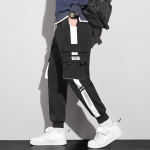 Meeste p&uuml;ksid vabaaja Hip Hop Hit v&auml;rvi Mitu taskut P&uuml;ksid T&auml;navar&otilde;ivad Mood Techwear dressip&uuml;ksid Suured suurused 7XL M valge