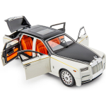 1/18 Rolls-Royce Phantom mudelauto sulamist survevalatud kogutav tagasit&otilde;mmatav m&auml;nguauto, klassikaline kaheukseline s&otilde;idukimudeli logo, mida saab kokku voltida, kingitus 1/18-Size:29*10.2*7.5cm