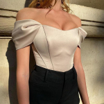 Suvised Naiste Seksikad Satiinist Korsett-topid Mood &Uuml;hev&auml;rvilised &Otilde;lapaelteta Topid &Uuml;he &Otilde;laga Liibuv Vest &Otilde;htupeo Temperamenditopid L aprikoosi