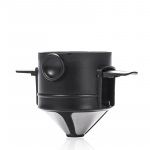 Kaasaskantav kohvifilter Korduvkasutatav lehter-tee infusioon, roostevabast terasest tilguti kohvitee tilguti kodukontori v&auml;lis&otilde;iduks