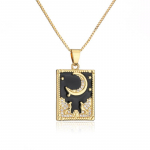 Naiste mood kaelakee retro &otilde;litilga tsirkooniummaal ripats rangluu kett Ehted tarvikud 21866