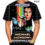Michael Jacksoni T-s&auml;rk Mehed Naised Mood vabaaja 3D-prindiga T-s&auml;rgid Harajuku Stiilis Suur T-s&auml;rk Hip Hop T&auml;navar&otilde;ivad Topid S