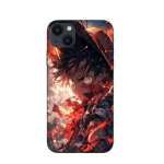 Coque Maniacase pour iPhone 14 Plus One piece Luffy &eacute;nerv&eacute; art manga anime