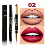 2 in 1 Vibrant Red Lip Liner Matte Velvet huulepulga pliiats Veekindel kauakestev Definition Toitev huulepulk huulemeik 2#