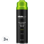 Gillette Labs Rapid Foaming Raseerimisgeel, 198ml, 3 pakki, Korea habemenuga