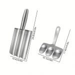 Roostevabast terasest lihapallide valmistaja &ndash; t&otilde;hus vabastamine, mittenakkuv t&ouml;&ouml;riist t&auml;iuslike lihapallide, falafeli ja muu jaoks &ndash; ideaalne koduk&ouml;&ouml;gihuvilistele Three Tubes + Spoon