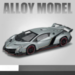 1/24 Lamborghini Veneno sportautomudel sulamist survevalu m&auml;nguasi, k&otilde;rge simulatsiooniga autod, rattavedrustus, t&otilde;mmake tagasi, kollektsioon s&uuml;nnip&auml;evakingitused poisile hall