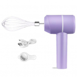 Elektriline munavahustaja k&auml;eshoitav mikser USB-C laaditav juhtmeta vispel koos eemaldatavate visplitega 3 kiirust režiimid K&ouml;&ouml;git&ouml;&ouml;riist k&uuml;psetamiseks Toiduvalmistamiseks