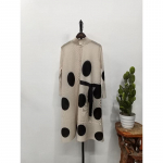 Statiivkraega plisseeritud kleit 2023. aasta s&uuml;gisene &uuml;herealine n&ouml;&ouml;riga t&auml;ppitr&uuml;kkimise festivalir&otilde;ivad, elegantsed One Size aprikoosi