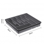 K&ouml;&ouml;gi s&ouml;&ouml;giriistade hoidik kaanega 6 sektsiooniga sahtel T&ouml;&ouml;laud s&ouml;&ouml;gipulk lusikas Kahvell&otilde;ikur S&ouml;&ouml;giriistade hoiukarp Kaetud organiseerimisalus must