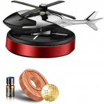 Auto &otilde;huv&auml;rskendaja p&auml;ikeseenergia mini-p&ouml;&ouml;rdhelikopteri aroomihajuti auto ornament s&otilde;idukitele, sisetarvikud, Dropship punane