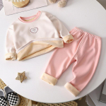 Talvine pikkade varrukatega laste soe fliisvoodriga &uuml;likond multifilmi kodukandmine 80cm