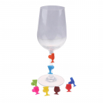 8 tk Silikoonist Veiniklaasi Kujuga Veiniklaasi Marker Joogin&otilde;u Identifikaator