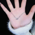 Kerge luksuslik hane kaelakee naiselikkus, mood, tsirkoonist roostevabast terasest rangluu kett