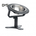 T&otilde;stetud kassitoidukauss, reguleeritav kallutatav roostevabast terasest lemmikloomakauss, libisemiskindel k&otilde;rgendatud kassis&ouml;&ouml;tja toakasside koertele must