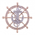 Uus k&otilde;rgekvaliteediline kivikristalltool, ankur, pross, meeste &uuml;likond, mantel rev&auml;&auml;rin&otilde;elad, rinnakorv luksuslikud ehted.