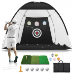 Sise- ja v&auml;listingimustes kasutatav golfi chipping neti komplekt Kokkupandavad golfi pitching puurid Kokkupandav golfi treeningv&otilde;rk Golf Practice Net