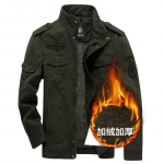 S&uuml;gis- ja talv pluss sametine paks meeste jope mantel lahtine suur suur s&otilde;jav&auml;e vormiriietus puhas puuvill 6XL M khaki