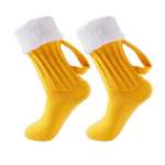 1 paar &otilde;llekruusi sokid paksud pl&uuml;&uuml;sist silmkoelised talvep&otilde;randa sokid keskmise toruga Hoida soojas libisemisvastased karnevalipuhkuse &otilde;llefestivali sokid kollane