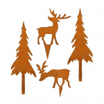 4 tk/komplekt J&otilde;ulupuu Aiavai Raskekaaluline V&auml;ljas Terrass Hoov Muru Roostes Metall B