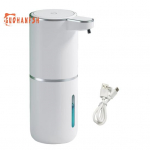 1 komplekti seebi dosaator, reguleeritav, USB taaslaetav, puutevaba vahutav seebi dosaator, vannitoak&ouml;&ouml;ki Gel Type