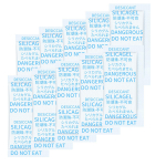 Mittetoksiline silikageeli paberikuivatus, niiskust absorbeeriv &otilde;hukuivati ​​1 g ~ 10 g 10g Blue - 10 packs