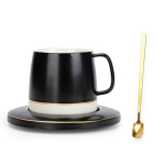 Suure mahutavusega kohvitassitaldriku kaheosaline komplekt P&otilde;hjamaade stiilis hommikus&ouml;&ouml;gitass kohvitass keraamiline veetass kruus piimatass roheline