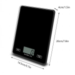 Veekindel LCD-ekraaniga toidukaal digitaalne elektrooniline kaal grammides A must