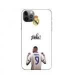Coque Maniacase pour iPhone 12 Pro Kylian Mbappe Real Madrid 9 Hola