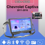 Android Carplay Autoraadio Chevrolet Captiva 2011-2016 jaoks Multimeediam&auml;ngija Pea&uuml;ksus Stereo GPS-navigatsioon BT WIFI 2+32GB 1+16GB,B