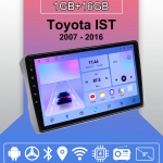 Android Carplay Autoraadio Toyota IST 2007 - 2016 jaoks Multimeediam&auml;ngija Peaseade Stereo GPS-navigatsioon BT WIFI 2+32GB 1+16GB