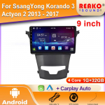 SsangYong Korando 3 Actyon 2 2013 - 2017 Auto Raadio Peaseade Multimeedia Video M&auml;ngija Navigatsioon GPS Android Auto 2din DVD 4 core 1GB+32GB carplay