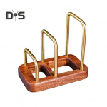 K&ouml;&ouml;gil&otilde;ikelaua rack puidust alusega, mitmekihiline disain, stabiilne potikaane hoidja, k&uuml;psetusvormide hoiukorraldaja A