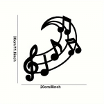 Noot Seinakunstiriistad Metallist silt kodu sisekujunduseks Ideaalne magamistuppa ja muusikatuppa T&auml;iuslikud p&uuml;hadekingid helehall v&auml;rv