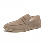 Moodne Itaalia Disain Meeste Vabaaja Kingad Suvine Suede Nahk Meeste Mokassiinid Moccasins Slip-on Meeste Korterid Hingavad Meeste S&otilde;idukingad 38