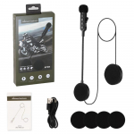 BT30S mootorratta kiiver peakomplekt Bluetooth 5.3 juhtmevaba k&otilde;rvaklapi vabak&auml;ek&otilde;ne komplekt stereo Rider MP3 muusikapleierile must