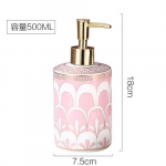 Keraamika pesutopsikomplekt Koduseks kasutamiseks vannitoa Viieosaline komplekt koos kandikuga Vannitoatarbed Lotion Pudel Seebialuse hambaharja hoidja