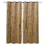 Hiina &scaron;ikk bambusest idamaine looduspuidust aknakardinad lastele Magamistoa Elutoa Vannitoa K&ouml;&ouml;k Uksekapp 2tk W50 X H160(CM)X2&Hook