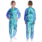 T&uuml;drukute Hip-Hop Jazz Street Dance Peokomplekt Moodne Lavaesinemise Komplekt Jakk &Uuml;ler&otilde;ivad Mantlid Pikkade P&uuml;kstega 2 tk Tantsuriietus 15-16 Years sinine