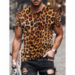 Moodne l&otilde;vimustriga tr&uuml;kitud meeste T-s&auml;rk T&auml;navamood Harajuku &uuml;mara kaelusega l&uuml;hikeste varrukatega retro-suured mugavad topid S