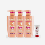 L'Or&eacute;al Paris Dream Length &scaron;ampoon 410ml 3tk + Total Hair Pack 50ml 1tk 245471 beige