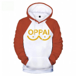 Saitama OPPAI dressipluusid 3D Anime Print Hoodie Meeste/naiste mood pikkade varrukatega Pullover laste kapuuts Harajuku Streetwear Meeste mantel L