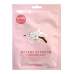 BARONESS Cherry Blossom Flower Mask Sheet, 21 g - Rozświetlająca maska w płachcie z ekstraktem z kwiatu wiśni