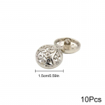 10 tk Pandlaga &uuml;likond pilven&ouml;&ouml;bid Mood metallist n&ouml;&ouml;bid Kuld tsingisulamist r&otilde;ivaste &otilde;mblustarvikud, kl&otilde;psatavad &otilde;&otilde;nsad mantel 15mm